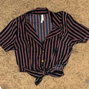 Francesca’s shirt cropped